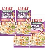 Amazon.co.jp: いなば ささみと緑黄色野菜 ビーフ入り 60g×3袋 4個